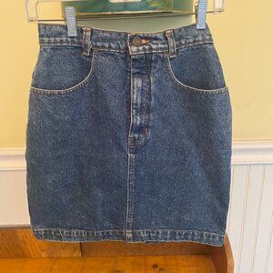 Gap vintage 80s denim Jean Skirt size 7/8 Cotton made in the USA